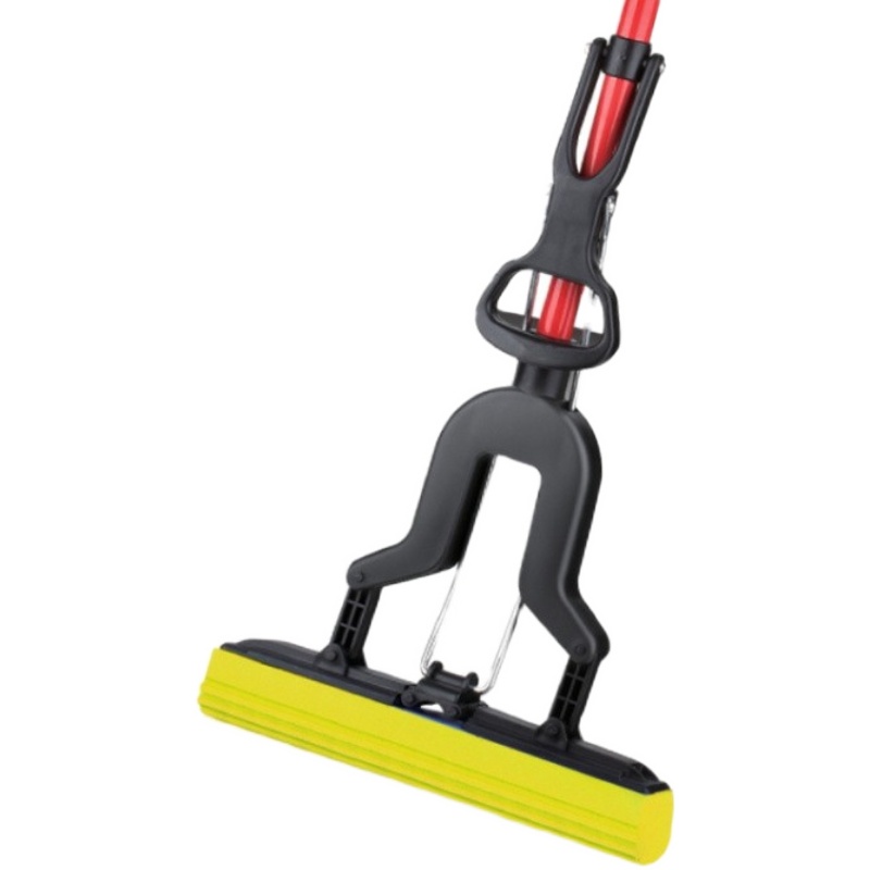 飘琳对折式胶棉拖把家用新款挤水一拖净可替换木地板专用海绵地拖