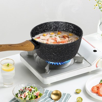 左家右厨奶锅宝宝辅食锅家用不粘锅泡面锅婴儿小奶锅煮面锅关东煮