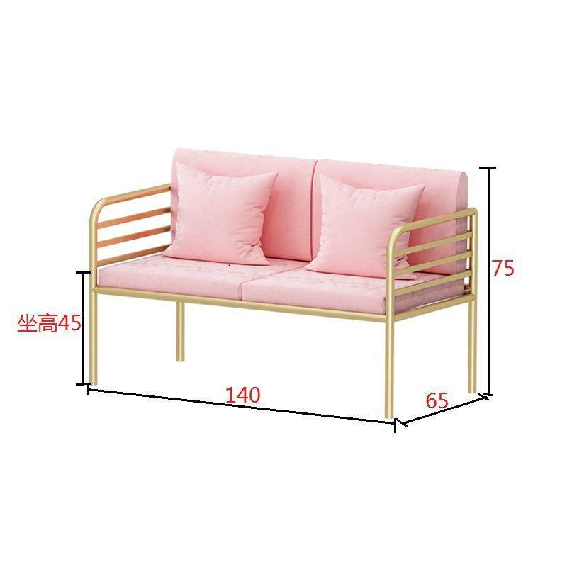 服装店布艺双人沙发 餐厅咖啡厅卡座沙发办公室会议洽谈桌椅组合