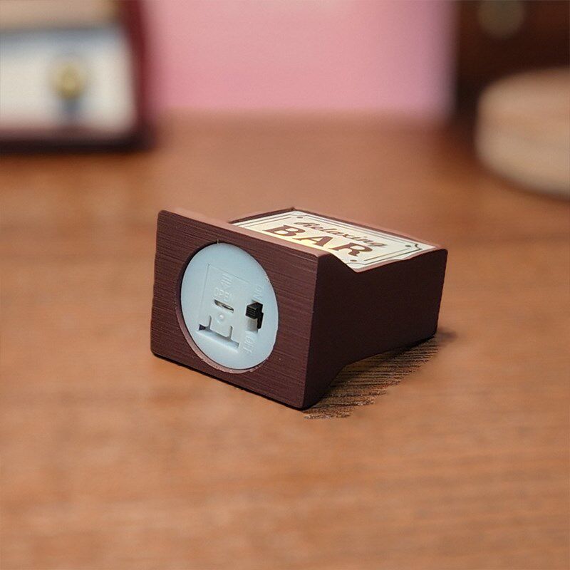 日式猫咪酒吧小夜灯生日礼物复古迷你桌面氛围装饰摆件咖啡吧台