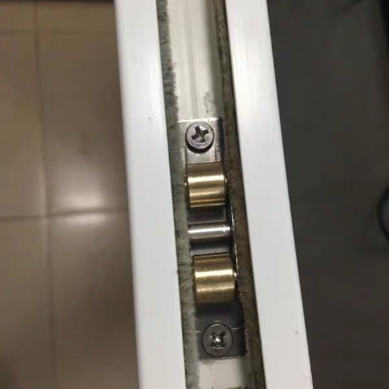 滚轮轨道小号铜轮滑轮窗户塑钢门窗配件老式下轮移门铝合金推拉门