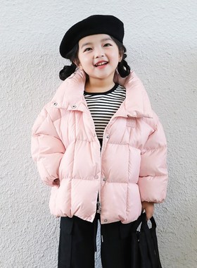 女童羽绒服小童2024新款冬季宝宝童装羽绒服中大童90绒外套23221