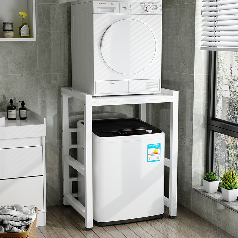 可订制滚筒洗衣机置物架烘干机叠放架洗碗机阳台落地波轮翻盖架子