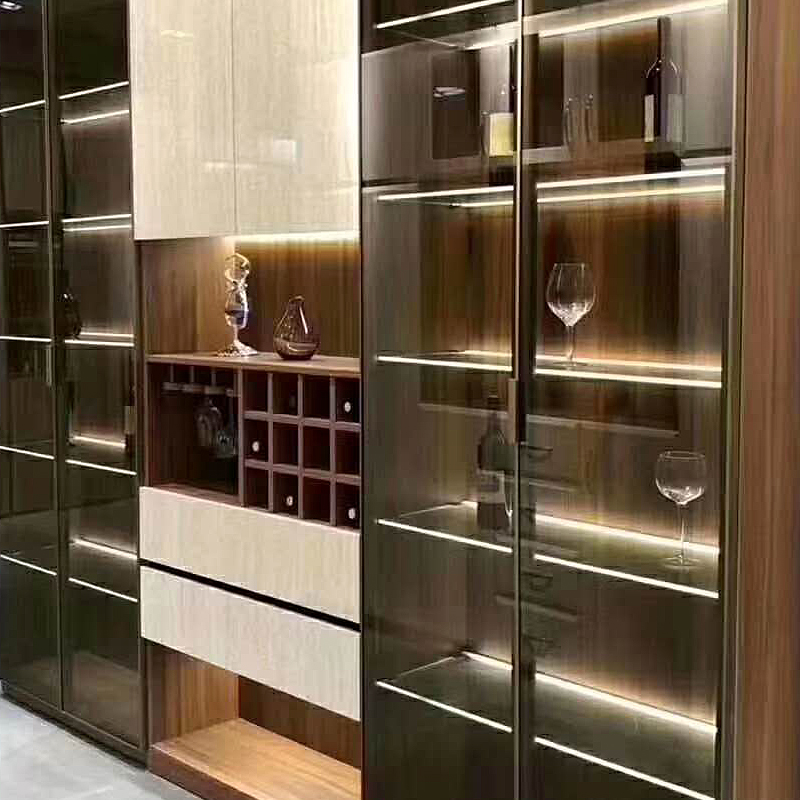 酒柜玻璃隔板灯8mm厚led层板灯衣柜橱柜内10厘12厘夹板灯条可定制