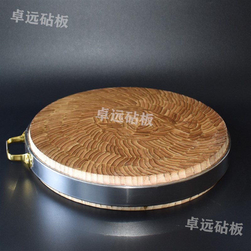 竹菜板圆形竹砧板家用款剁骨剁肉菜板不开裂耐用竹制菜板天然无胶