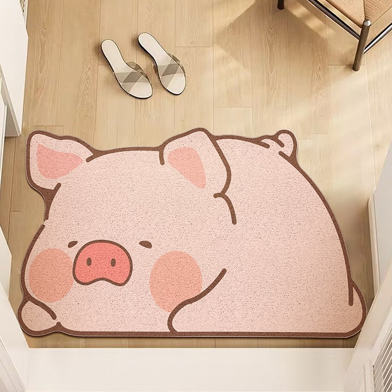 卡通地垫丝圈入户门垫家用防滑耐磨防水防污进门门口脚垫玄关地毯