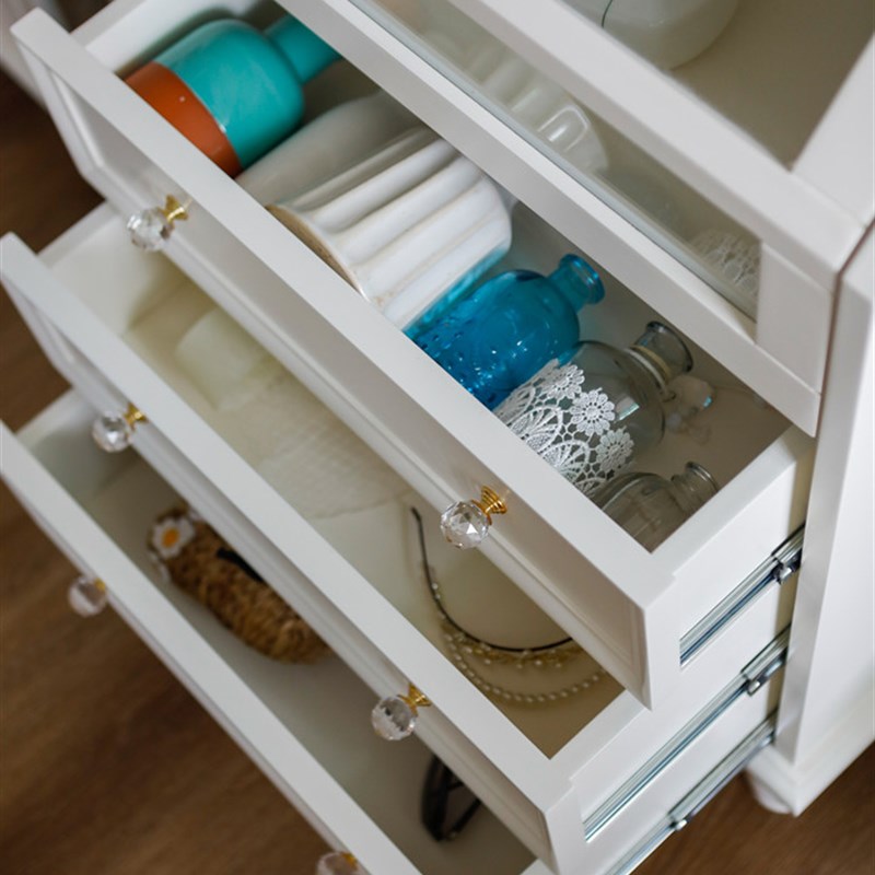 日式小型餐边柜抽屉储物柜厨房卧室收纳柜茶水柜玻璃陈列展示柜