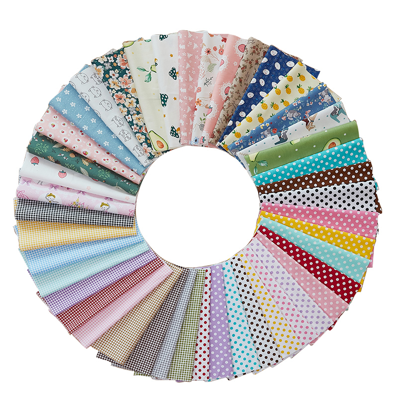 100片不重复纯棉斜纹布纳福抱被百家被抱枕盖毯DIY拼布面料零布头