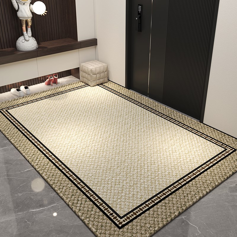 门垫轻奢脚垫门口耐脏防滑简约玄关进门地毯高级可裁剪入户门地垫