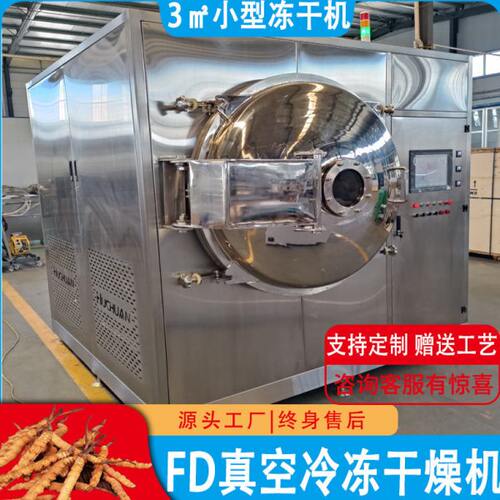 3平米果蔬益生菌真空冻干机实验室 小型奶粉驼奶真空冷冻干燥机