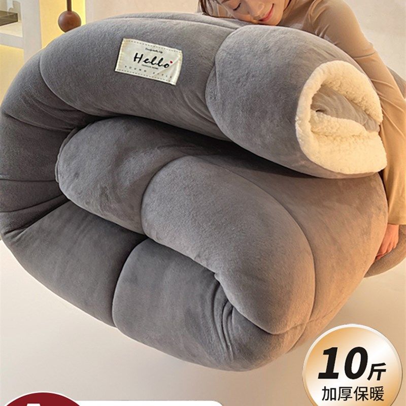 羊羔绒被子2025新款冬季棉被被芯冬天单人宿舍秋冬被加厚保暖10斤,床上用品,化纤被,淘宝优惠券,粉丝福利购,淘宝优惠卷