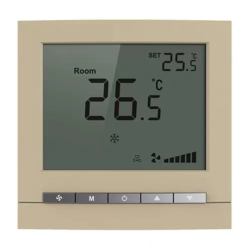 温控器HL2023DB2-L中央空调面板开关金色玫瑰金