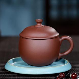 大水杯将军杯 紫砂杯紫泥纯手工茶杯宜兴茶具家用办公室礼品杯男士