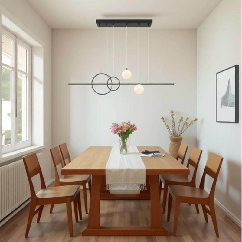 2025年极简长条餐厅吊灯现代简约大气饭厅吧台一字型LED照明灯饰,家装灯饰光源,智能吊灯,淘宝优惠券,粉丝福利购,淘宝优惠卷