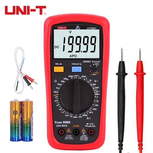 优利德 UNI-T UT39E+ 数字万用表高精度真有效值智能防烧