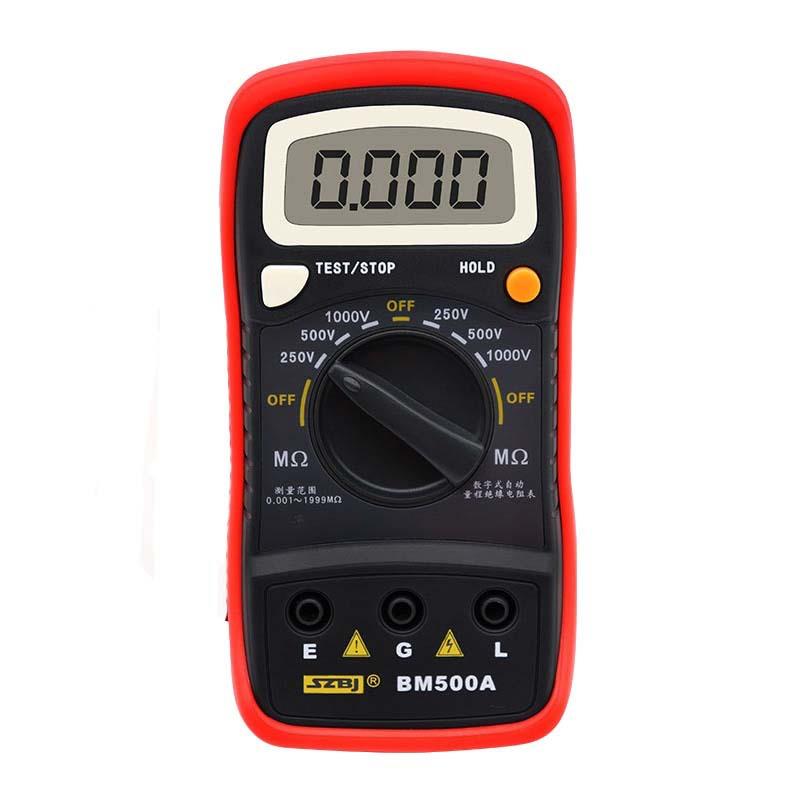滨江BM500A 数字式绝缘电阻测试仪 1000V数字兆欧表 500V电子摇表图片