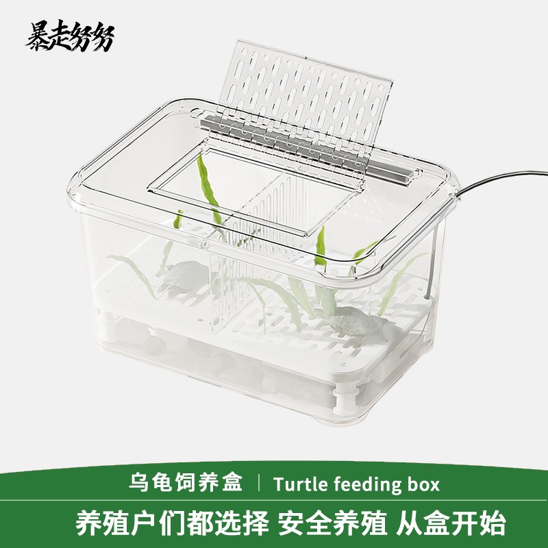 暴走努努乌龟发色盒饲养隔离养龟专用缸沉淀板育苗盒龟苗家用龟缸图片