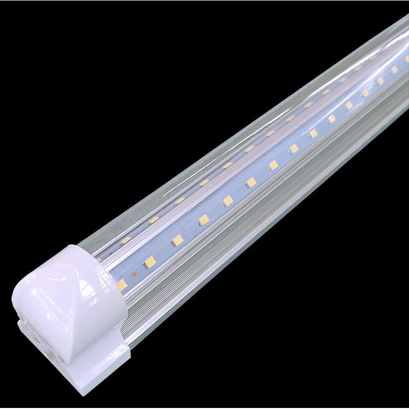 T8一体化V型灯管双排灯珠LED灯管透明罩子分体灯管日光管36瓦