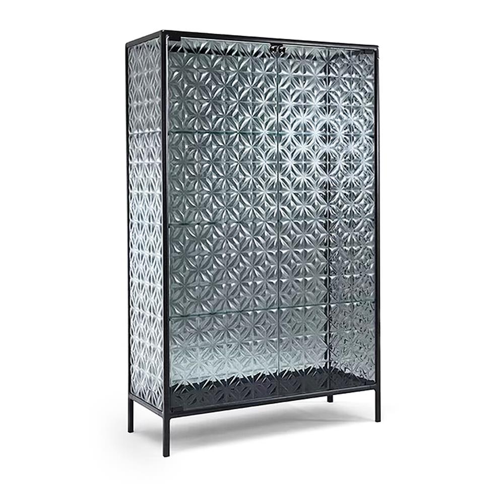 意大利轻奢玻璃酒柜客厅靠墙展示柜现代简约设计师家用收纳储物柜