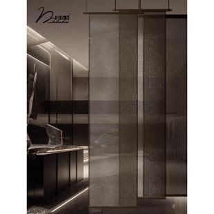 慕布卡MOBUKIA棉麻质感隔断帘玄关客厅阳台卧室柜子半透半遮定制