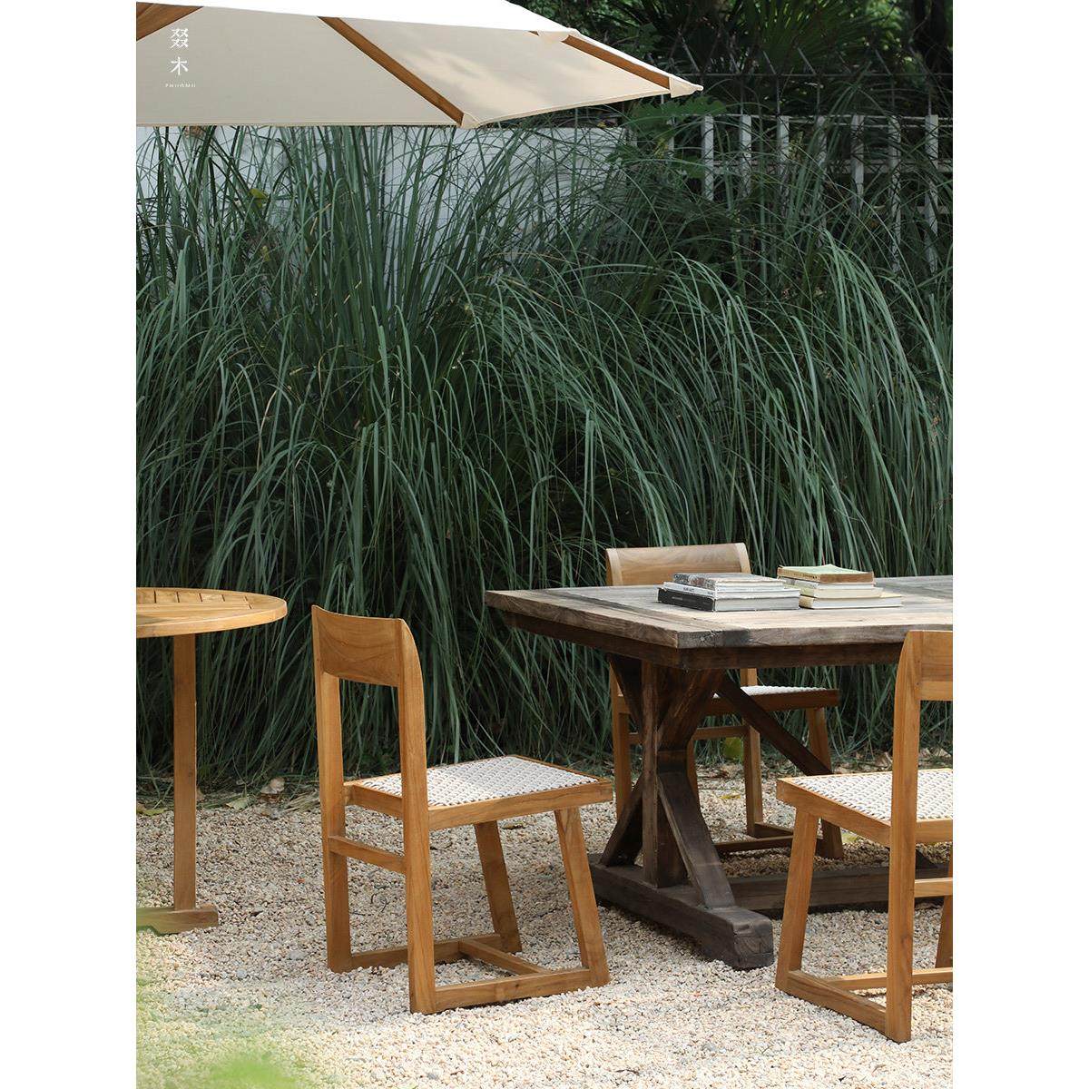 柏树|户外昌迪加尔广场框架椅/印尼柚木B&B酒店露台花园庭院实木,住宅家具,阳台椅,淘宝优惠券,粉丝福利购,淘宝优惠卷