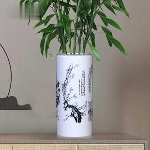 富贵竹大花瓶中式水培竹子鲜花餐桌家用客厅插花景德镇陶瓷器摆件