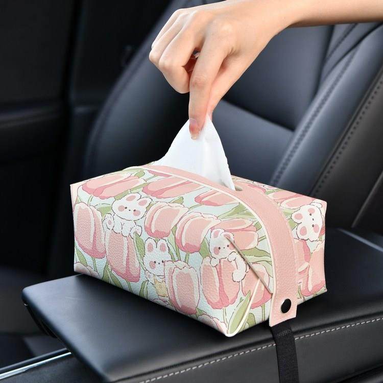 小兔郁金香 车载纸巾盒创意车内卫生纸盒汽车纸巾包扶手箱卫生纸,收纳整理,纸巾盒,淘宝优惠券,粉丝福利购,淘宝优惠卷