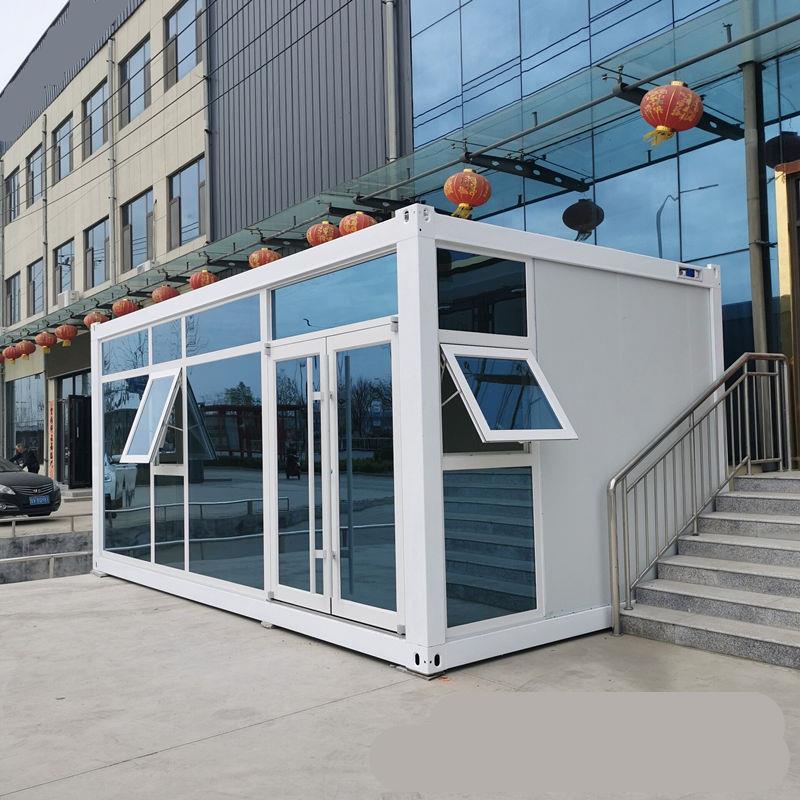 山东集装箱移动房屋住宿包装箱房幕墙彩钢活动板房出口快箱折叠箱