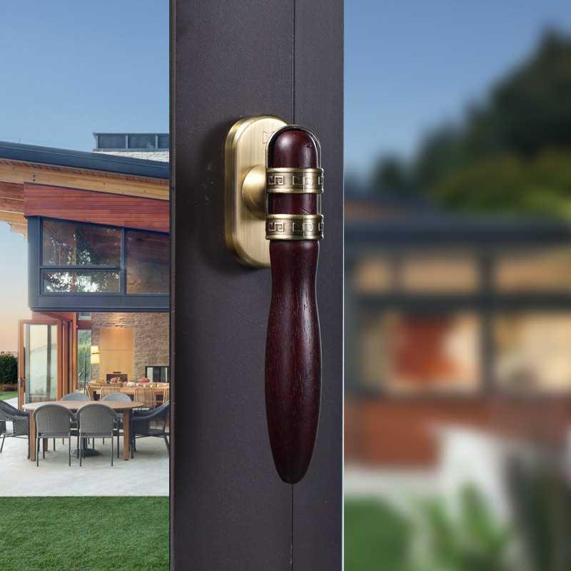 实木把手厂家供应现货木执手门窗五金配件轻奢实木窗实木窗户拉手