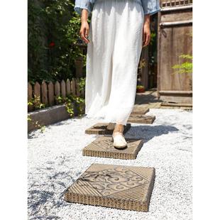 户外踏脚石庭院花园草坪脚踏石室外造景汀步石民宿踏步石装饰摆件