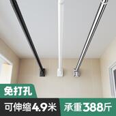 免打孔顶天立地隔断卧室衣帽间落地置物架不占空间 挂衣架晾衣杆