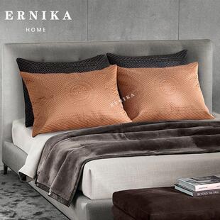 酒店样板房抱枕轻奢靠垫客厅沙发大靠枕卧室床头枕套不含芯60x80