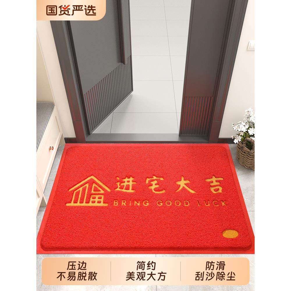 大门口地垫入户门进门丝圈脚垫家用进户门垫室内玄关除尘防滑地毯