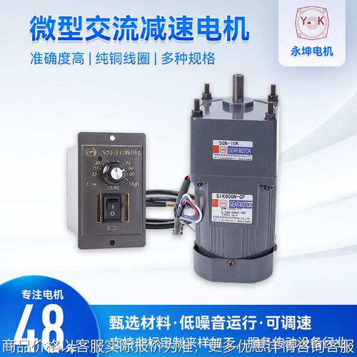 台湾厂家直销小型马达齿轮 调速电机 微型交流减速电机