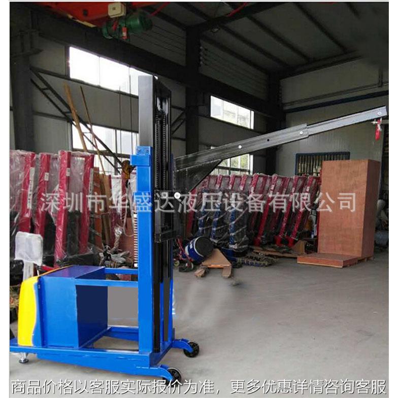 无前腿电动液压吊机 挂勾式半自动装卸车 配重电动堆高车