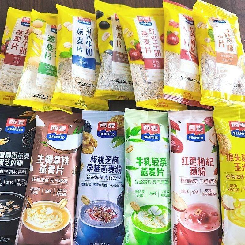 西麦燕麦片散装称重小包装即食杂粮早中晚代餐藕粉零食燕麦脆