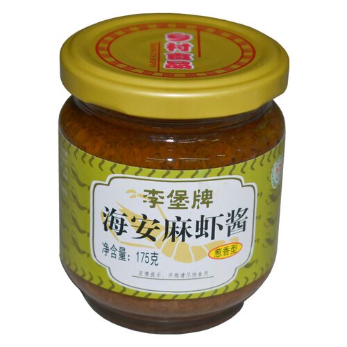 【实体店堡南通特产正QGM酱宗李牌海安麻虾酱礼盒】小小虾普装正