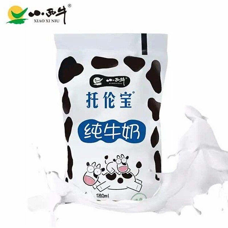 小西牛 青奶海特1产托伦宝纯牛青藏高原奶鲜奶塑IOJ袋牛奶18源0ml