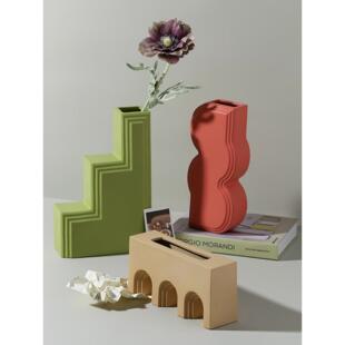 新中式不对称组合客厅装饰画扇形入口沙发背景墙挂画卧室床头壁画