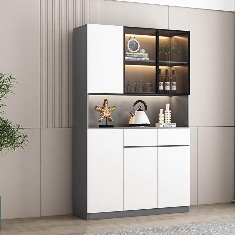 客厅酒柜展示柜家用一体靠墙玻璃门餐柜实木轻奢饭厅收纳柜,住宅家具,酒柜,淘宝优惠券,粉丝福利购,淘宝优惠卷