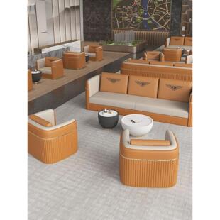 售楼处部洽谈桌椅组合轻奢休闲酒店大堂办公室休息区接待会客沙发