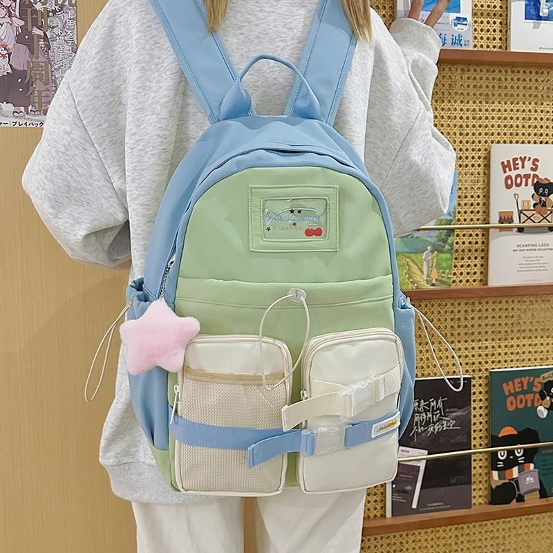 推荐书包女小学生三到六年级大容量可爱简约双肩包初中生日系韩版