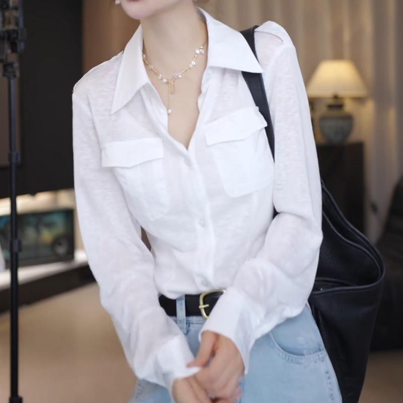 极速大码气质轻熟风翻领长袖衬衫女2026秋季胖MM显瘦百搭洋气别致