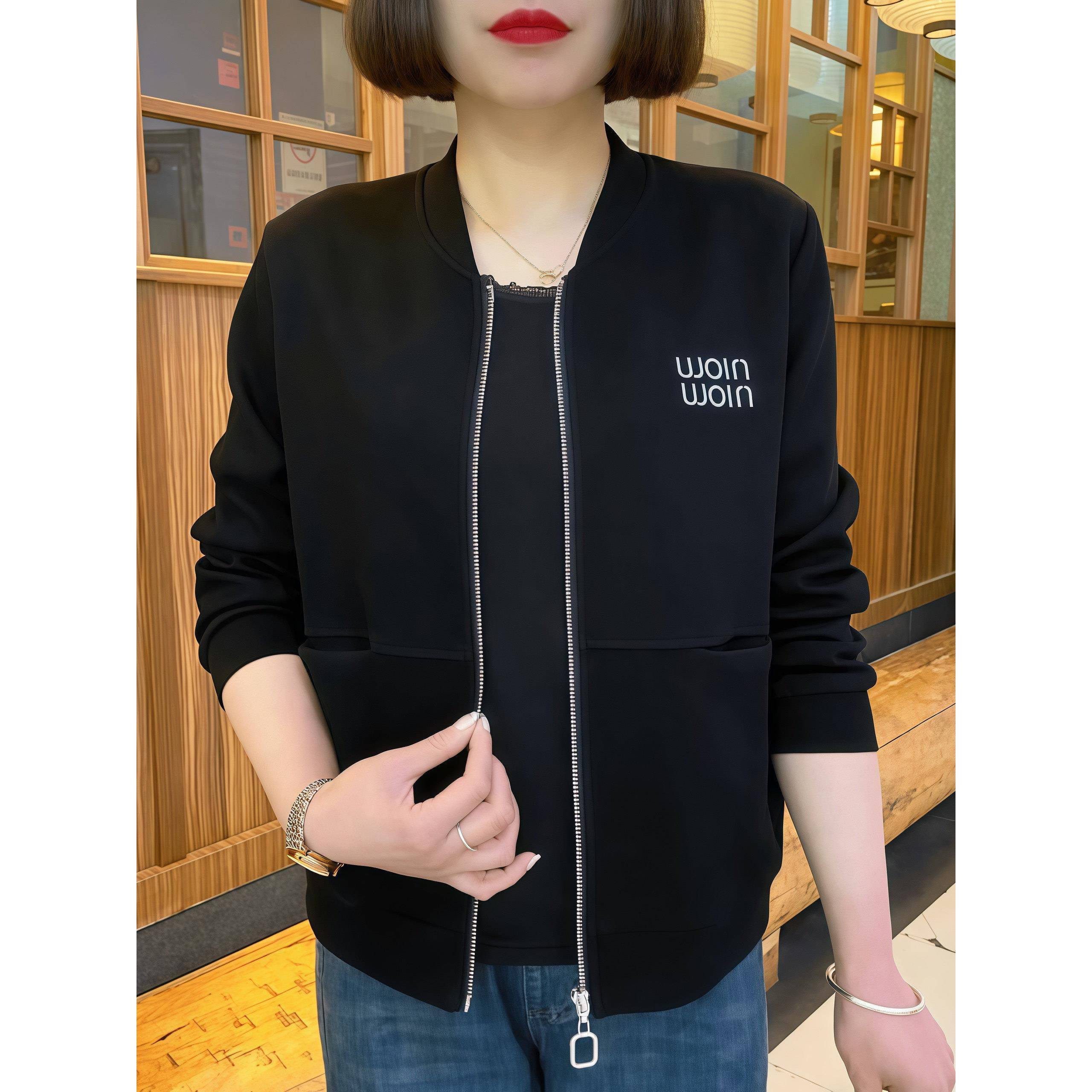 极速中老年时尚女装妈妈春装2026新款外套洋气棒球服夹克短款春秋