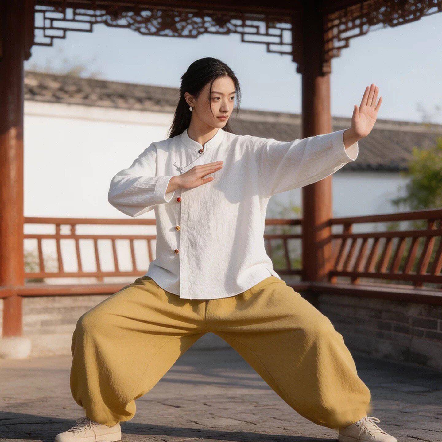 极速太极服女款新款春秋禅意佛系日常棉麻长袖套装中国风游龙拳练