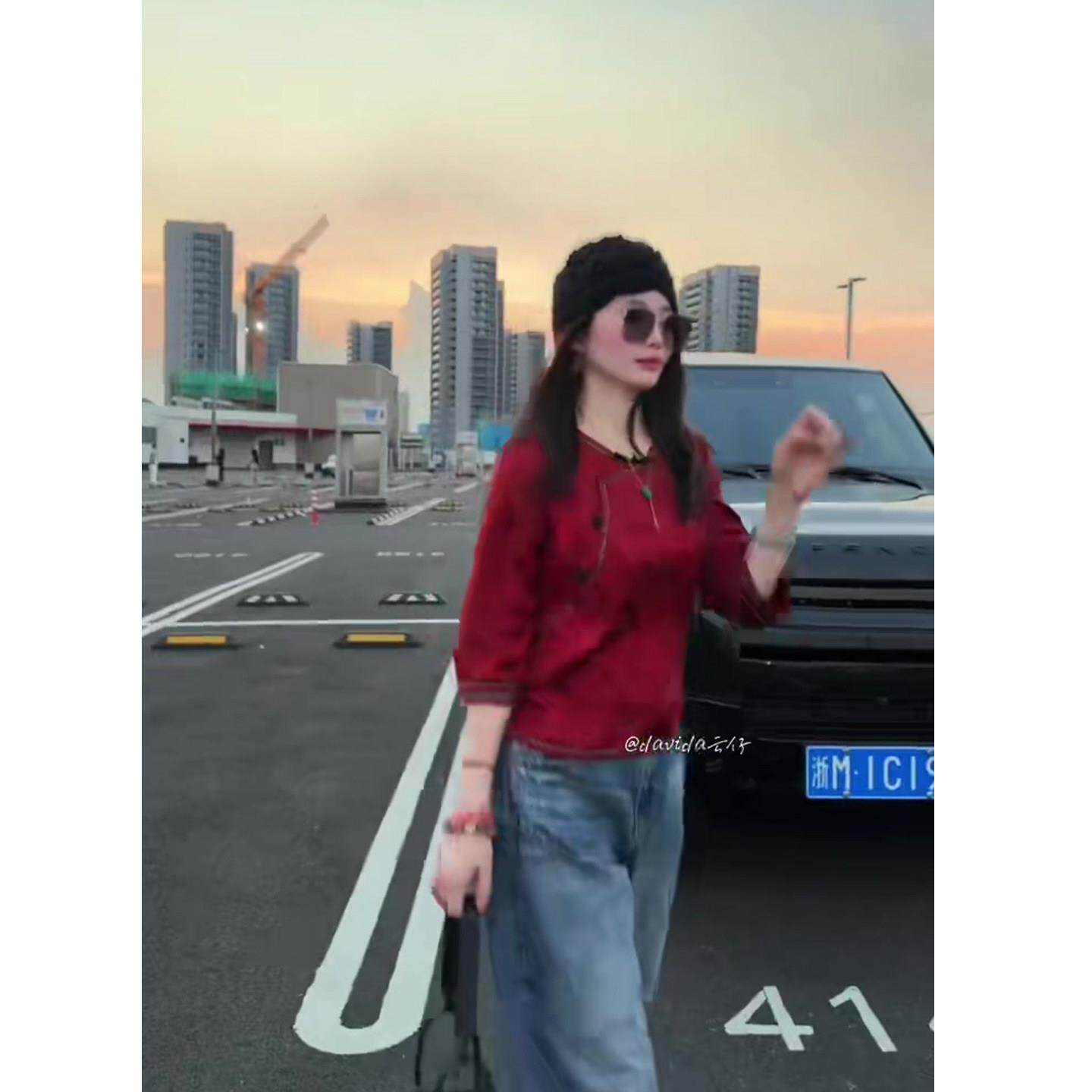 极速2026新中式圆领盘扣七分袖衬衫女秋季新款禅意风精致躺着小衫