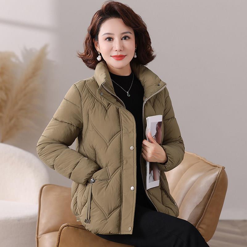 极速轻薄款棉衣女短款冬季新款修身时尚小个子时尚棉服妈妈保暖小