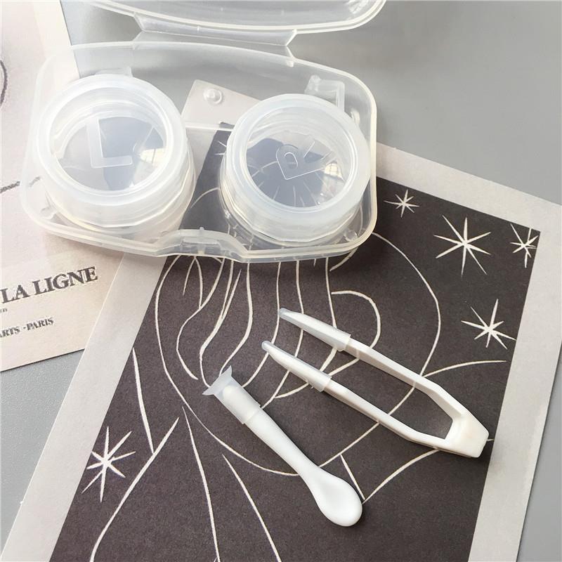 新品简约隐形眼镜盒ins个