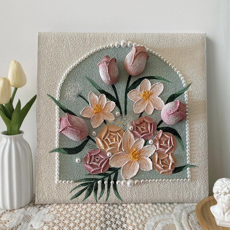 浪漫郁金香花朵立体肌理