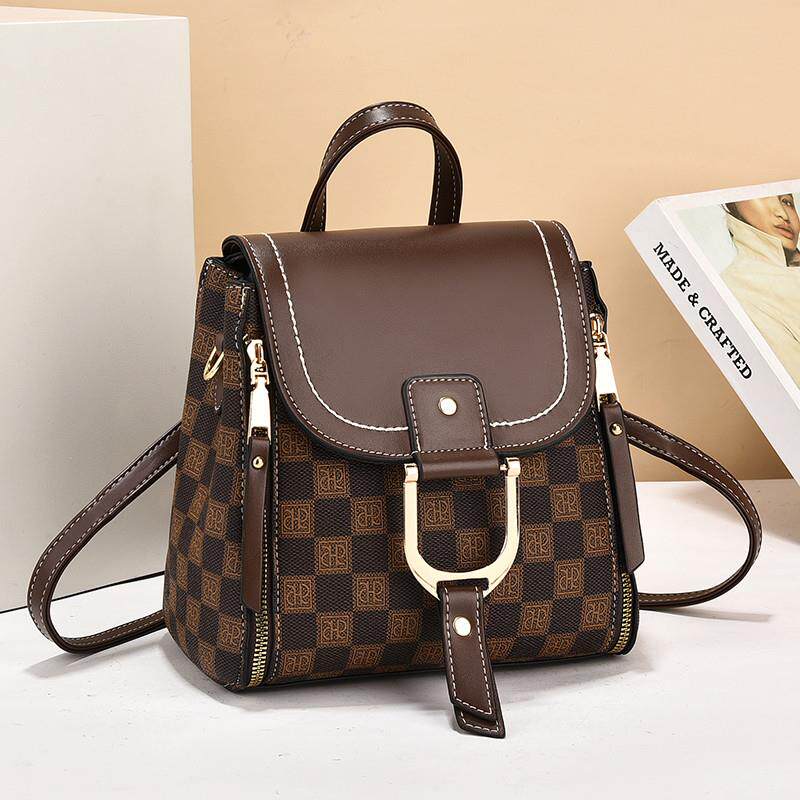 推荐轻便大容量包包女2025新款双肩小背包夏季上班族通勤单肩斜挎